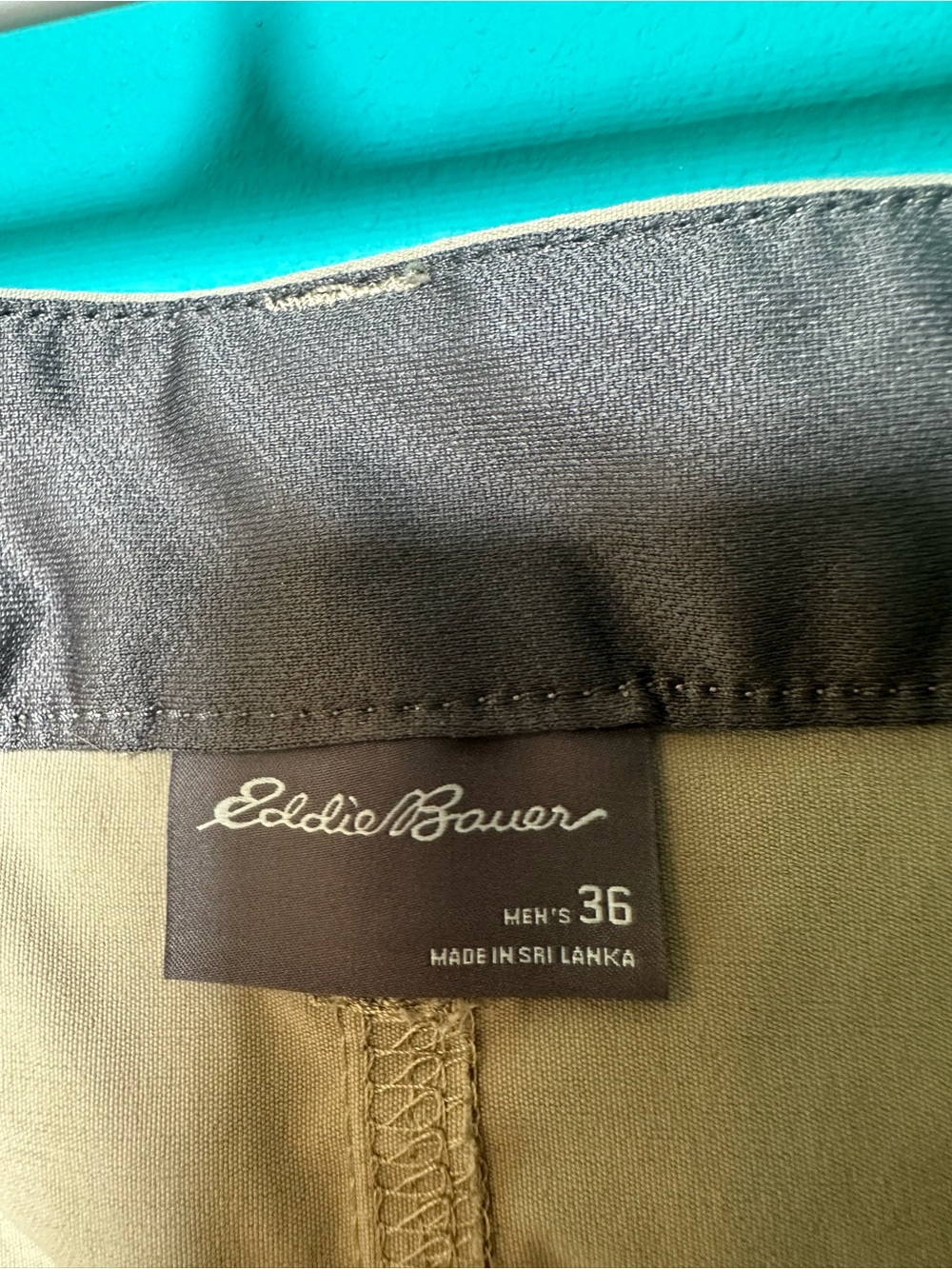 Eddie Bauer shorts set of 5 size 36 Blue, Brown, Khaki, Tan, Gray - Picture 7 of 8
